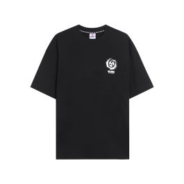 TEEBOX - Short Sleeve Drop Shoulder T-Shirt with Small TEBX Round Logo ...