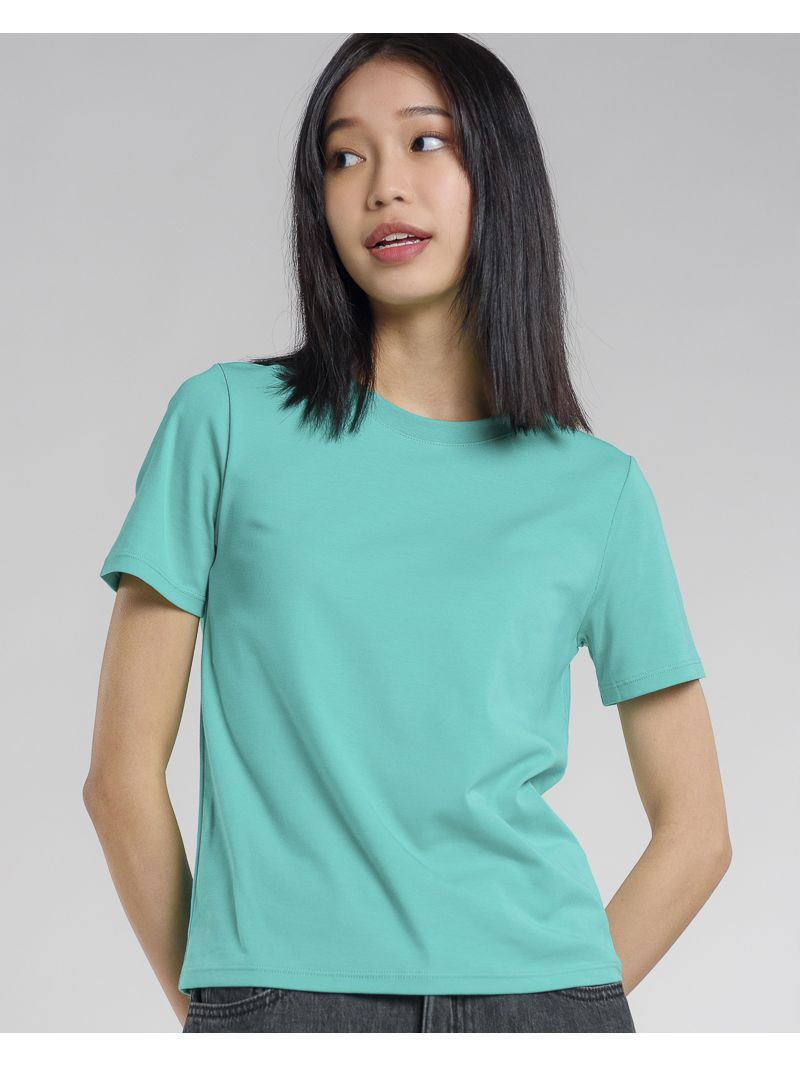 Basic Round T-Shirt Green)